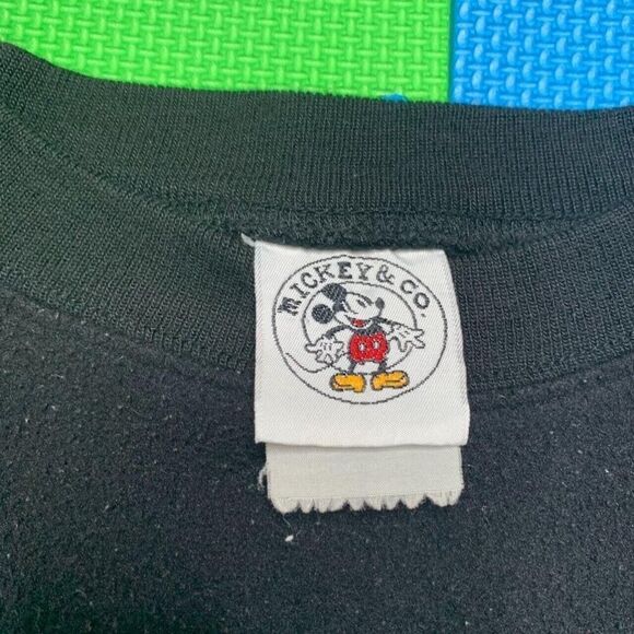 Vintage Mickey Size XL? Long Sleeve Crew Neck Sweatshirt Men's Texture Piling - Picture 3 of 4